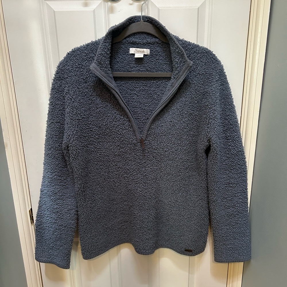 Natural Reflections Sherpa Cabin Quarter Zip Fleece Pullover, M